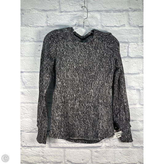 Athletic Top Long Sleeve Crewneck By Lululemon In Black & White, Size: S