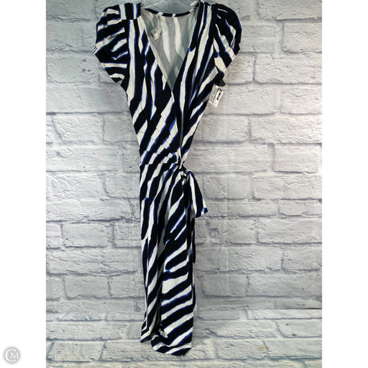 Dress Designer By Diane Von Furstenberg In Black & Blue, Size: S