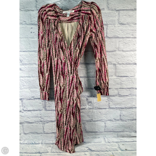 Dress Designer By Diane Von Furstenberg In Brown & Pink, Size: S