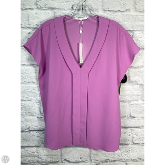 Top Short Sleeve By Trina Turk In Purple, Size: M
