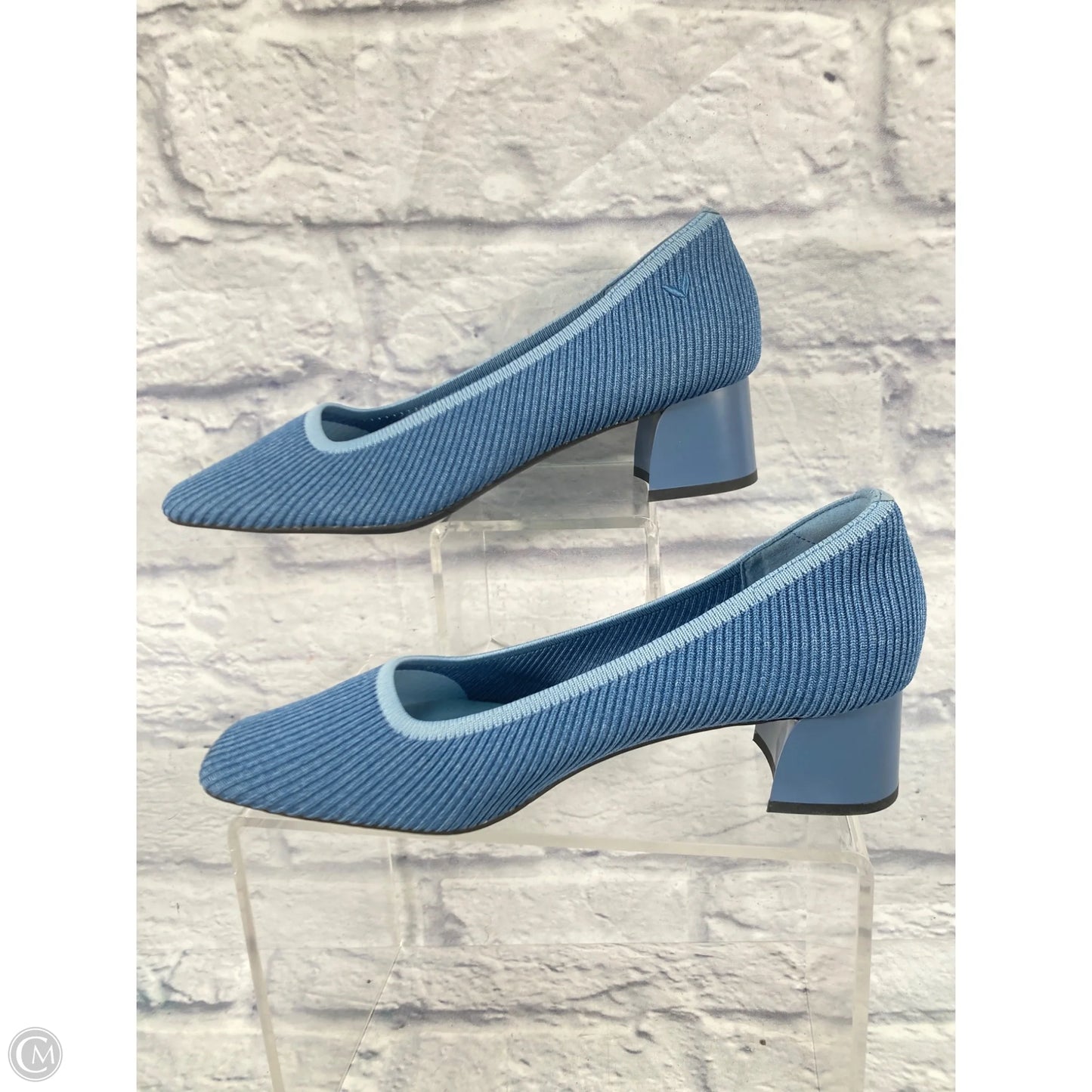 Shoes Heels Block By Vivaia In Blue, Size: 10.5