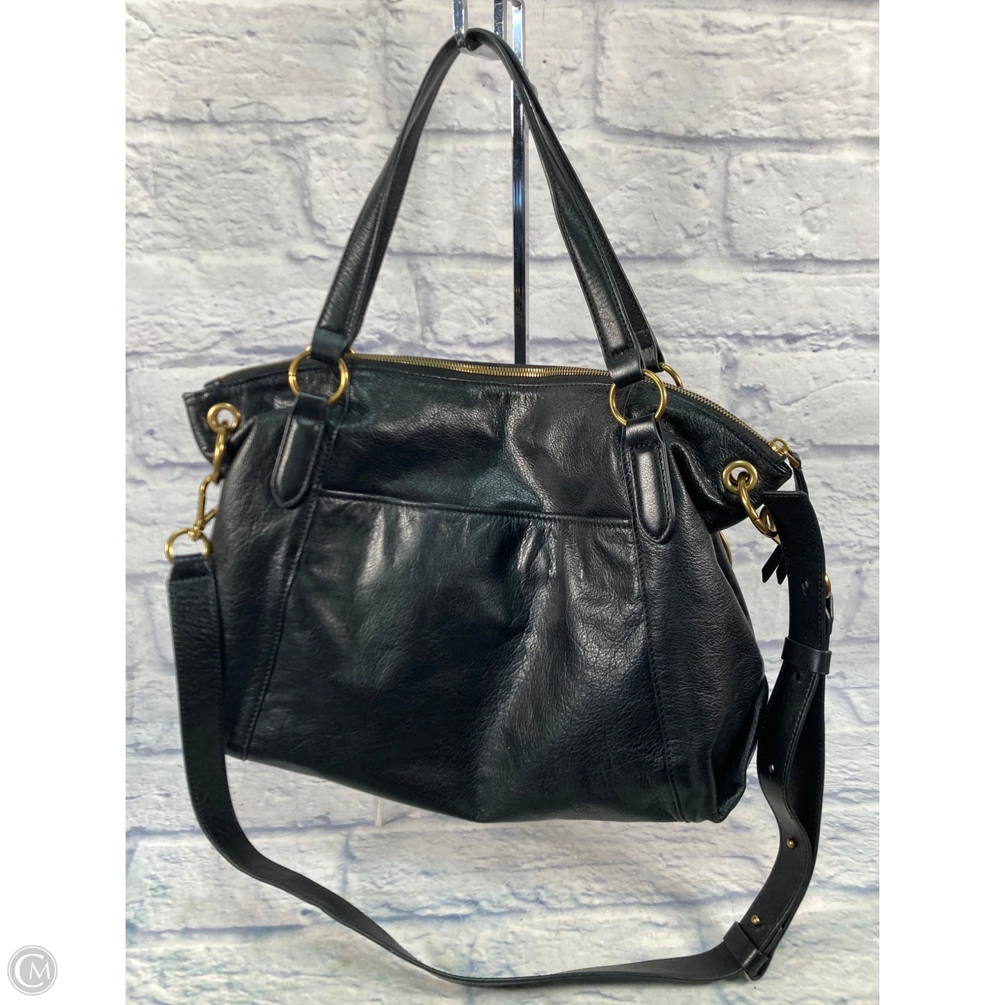 Handbag Leather By Margot, Size: Large