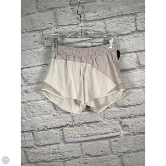 Athletic Shorts By Lululemon In Grey & White, Size: S