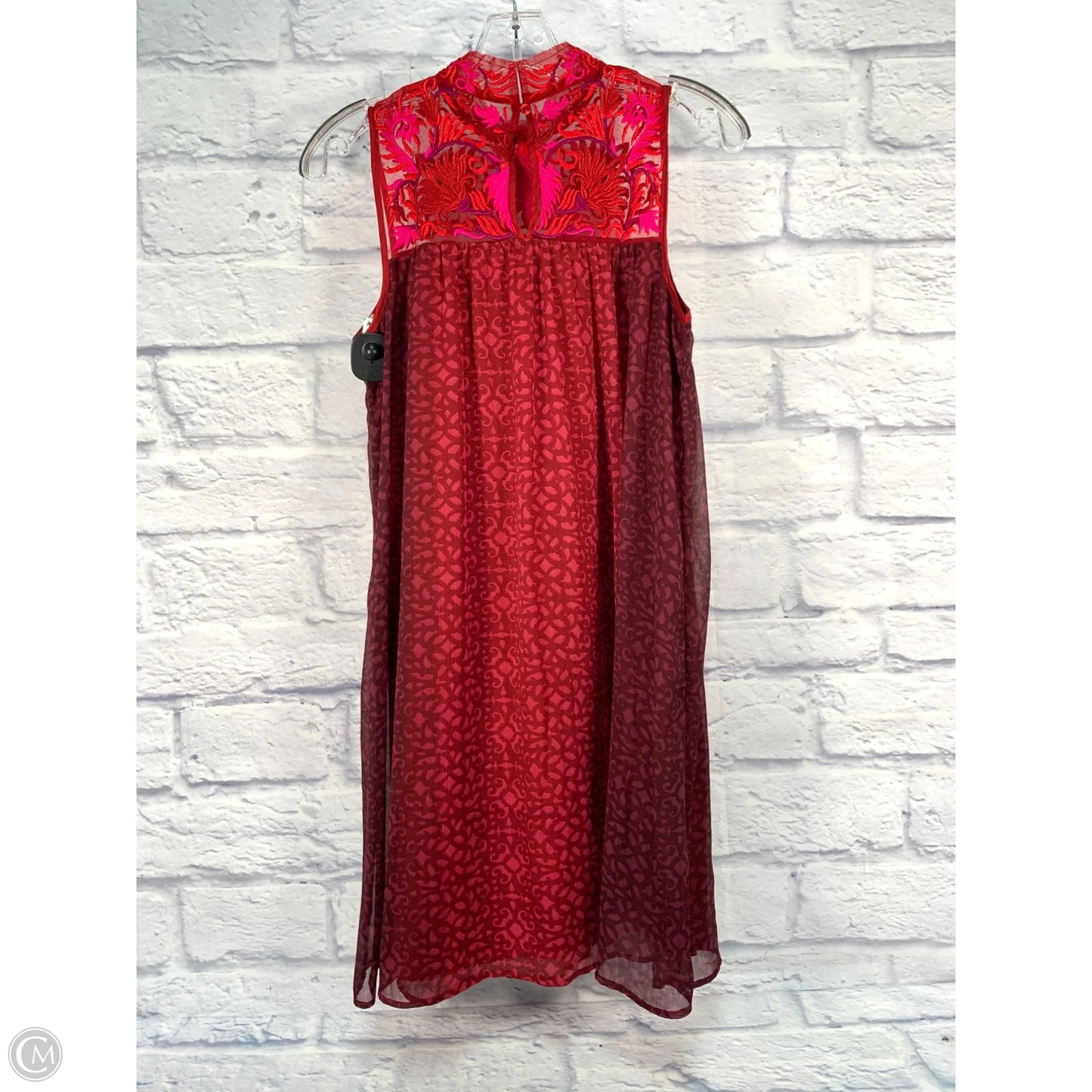 Dress Casual Short By Anthropologie In Red, Size: Xs