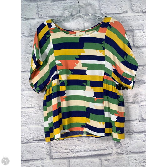 Top Short Sleeve By Maeve In Multi-colored, Size: S