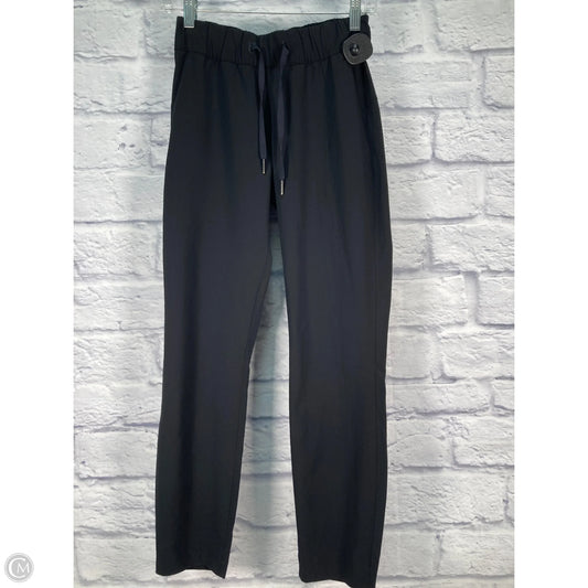 Athletic Pants By Lululemon In Black, Size: Xs