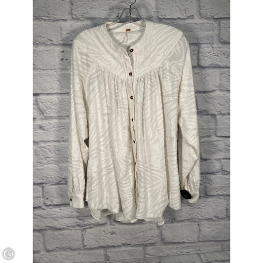 Tunic Long Sleeve By Free People In White, Size: Xs
