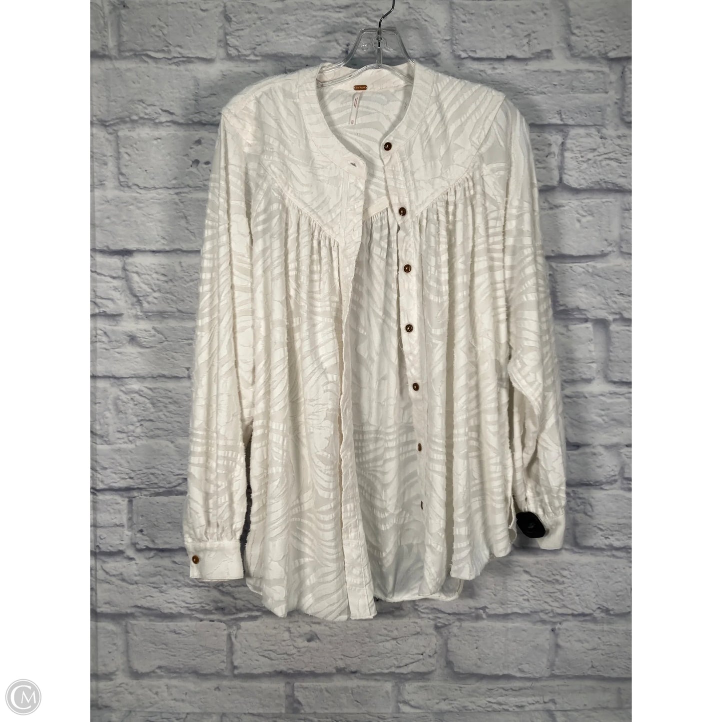 Tunic Long Sleeve By Free People In White, Size: Xs