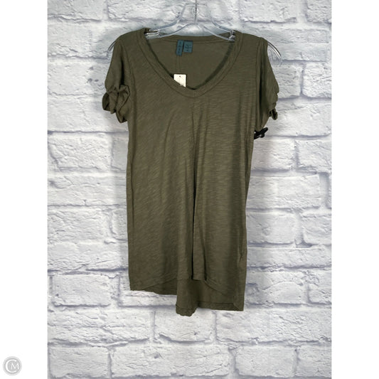 Top Short Sleeve Basic By Left Of Center In Green, Size: Xs