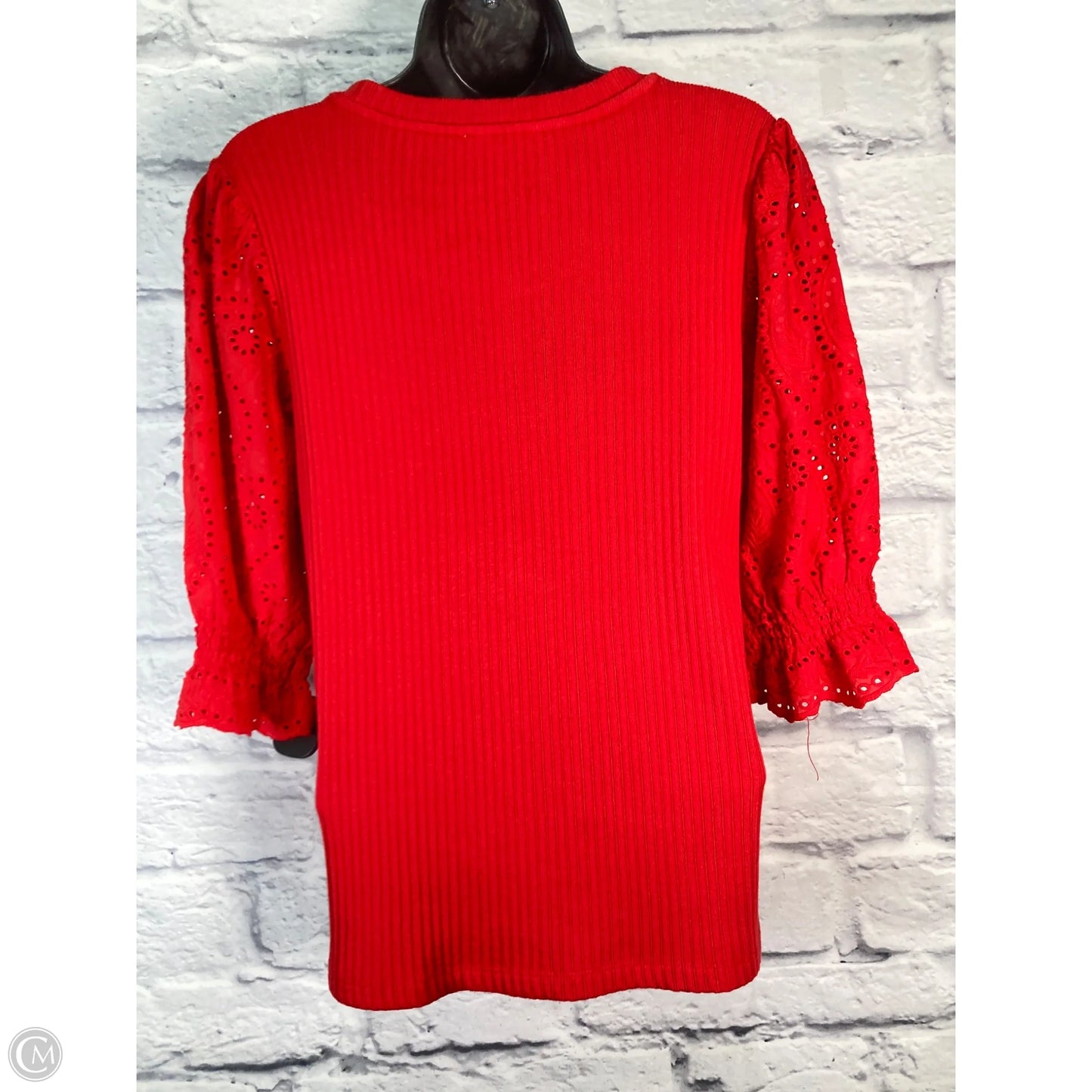 Top Short Sleeve By Crown And Ivy In Red, Size: L