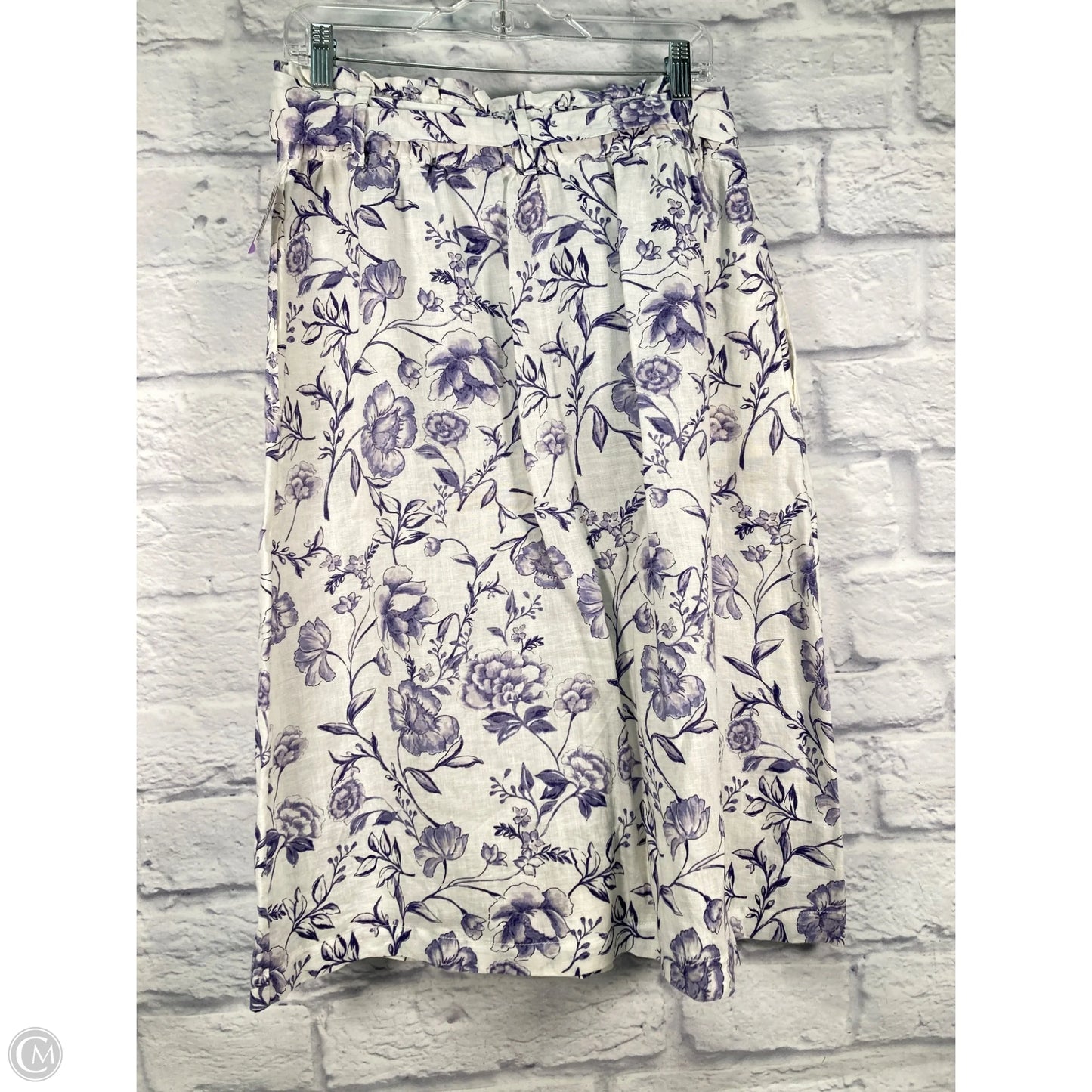 Skirt Midi By Cynthia Rowley In Blue & White, Size: 14