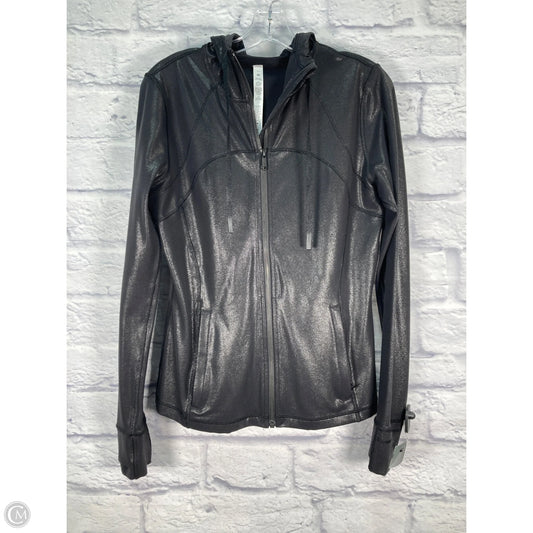 Athletic Jacket By Lululemon In Black, Size: 12