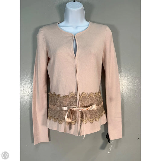 Sweater By Dana Buchman In Pink & Tan, Size: S