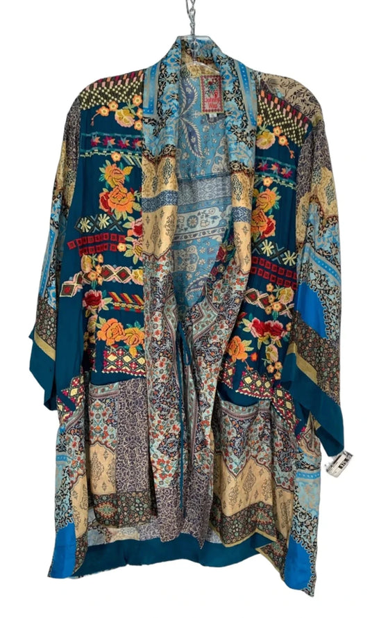 Kimono Designer By Johnny Was In Multi-colored, Size: Xl