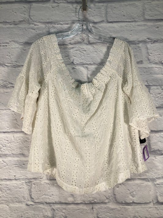 Top Long Sleeve By Floreat In White, Size: M