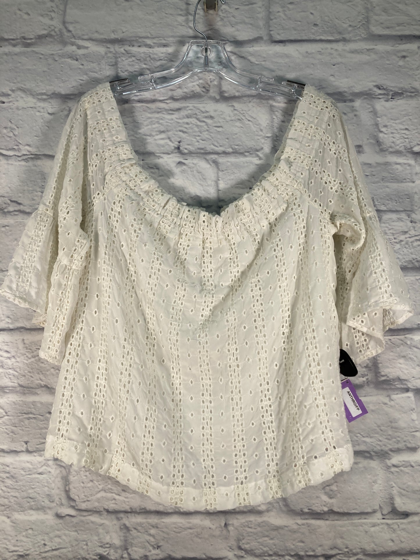 Top Long Sleeve By Floreat In White, Size: M