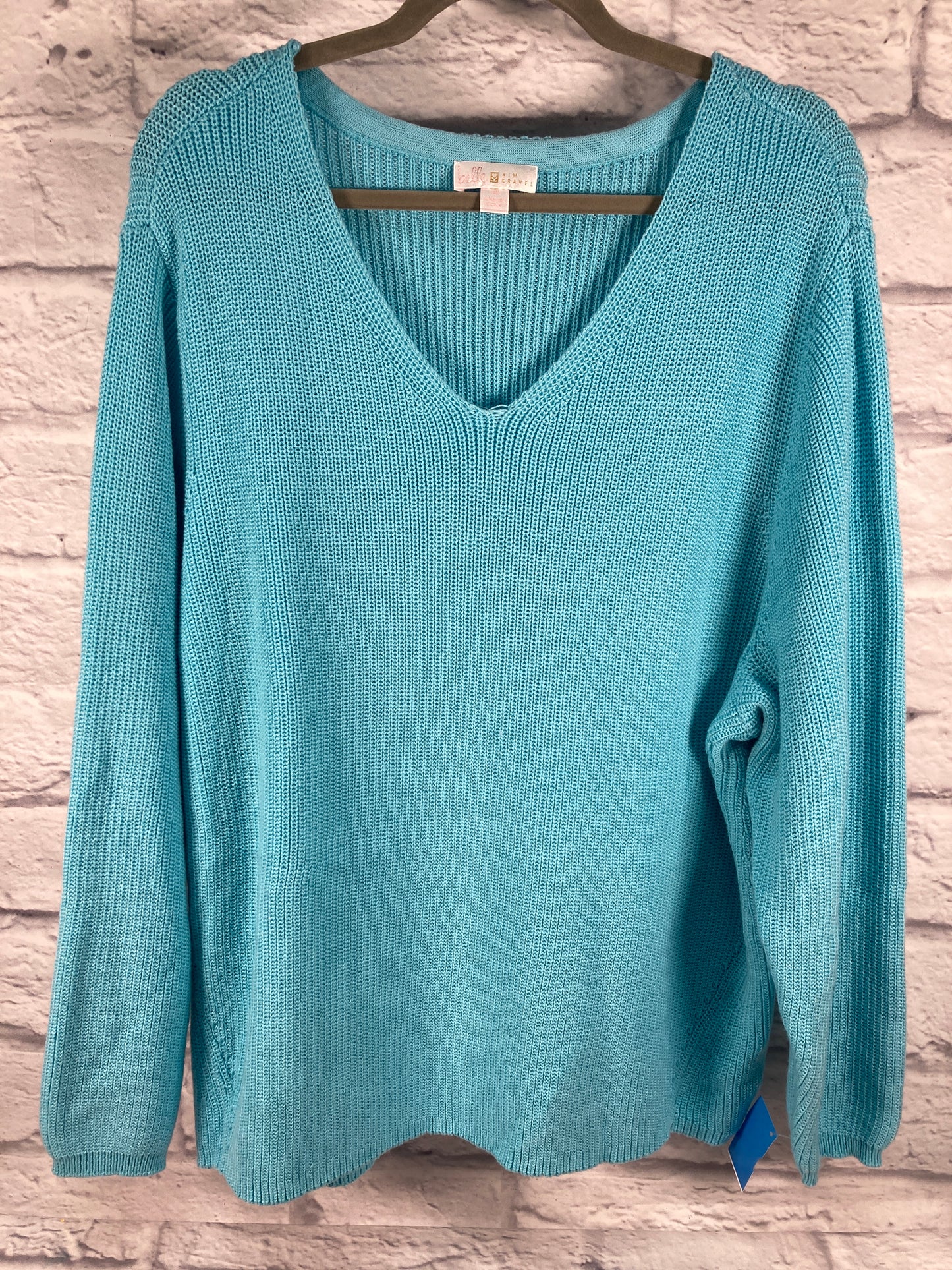 Sweater By Clothes Mentor In Blue, Size: 2x