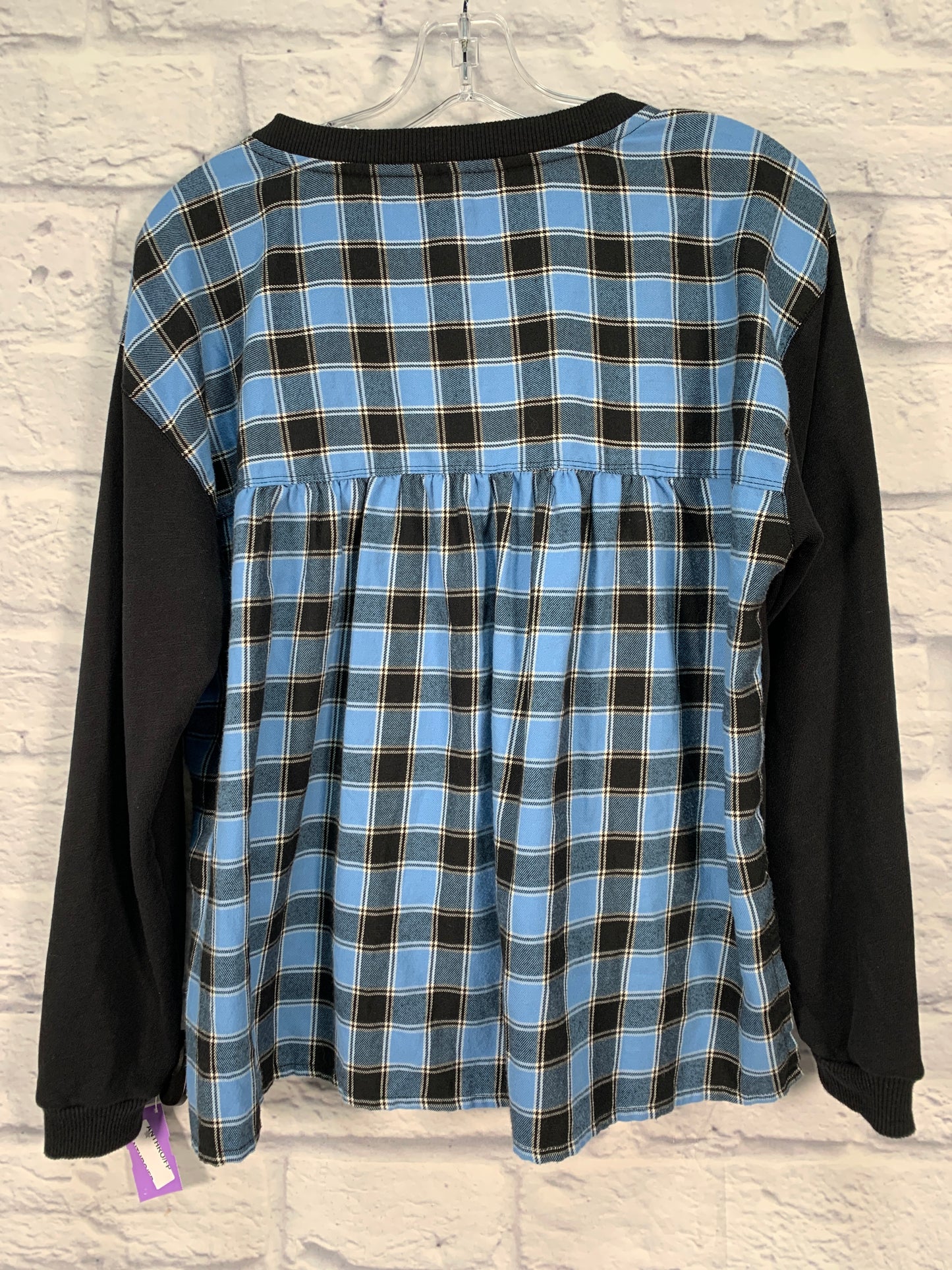 Black & Blue Top Long Sleeve Pilcro, Size S