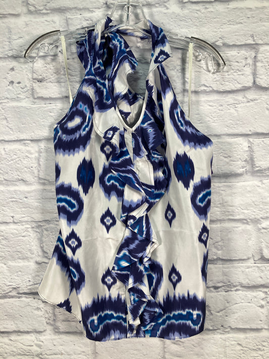 Blue & White Top Sleeveless Banana Republic, Size L