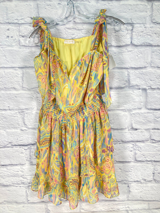Blue & Yellow Dress Designer Ramy Brook, Size L