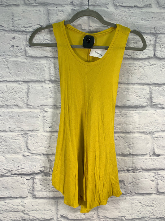 Yellow Top Sleeveless Silence And Noise, Size M