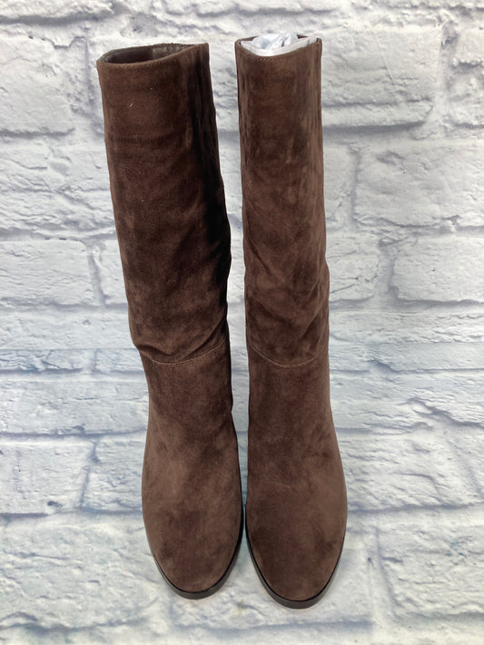 Brown Boots Mid-calf Heels Lauren By Ralph Lauren, Size 7.5