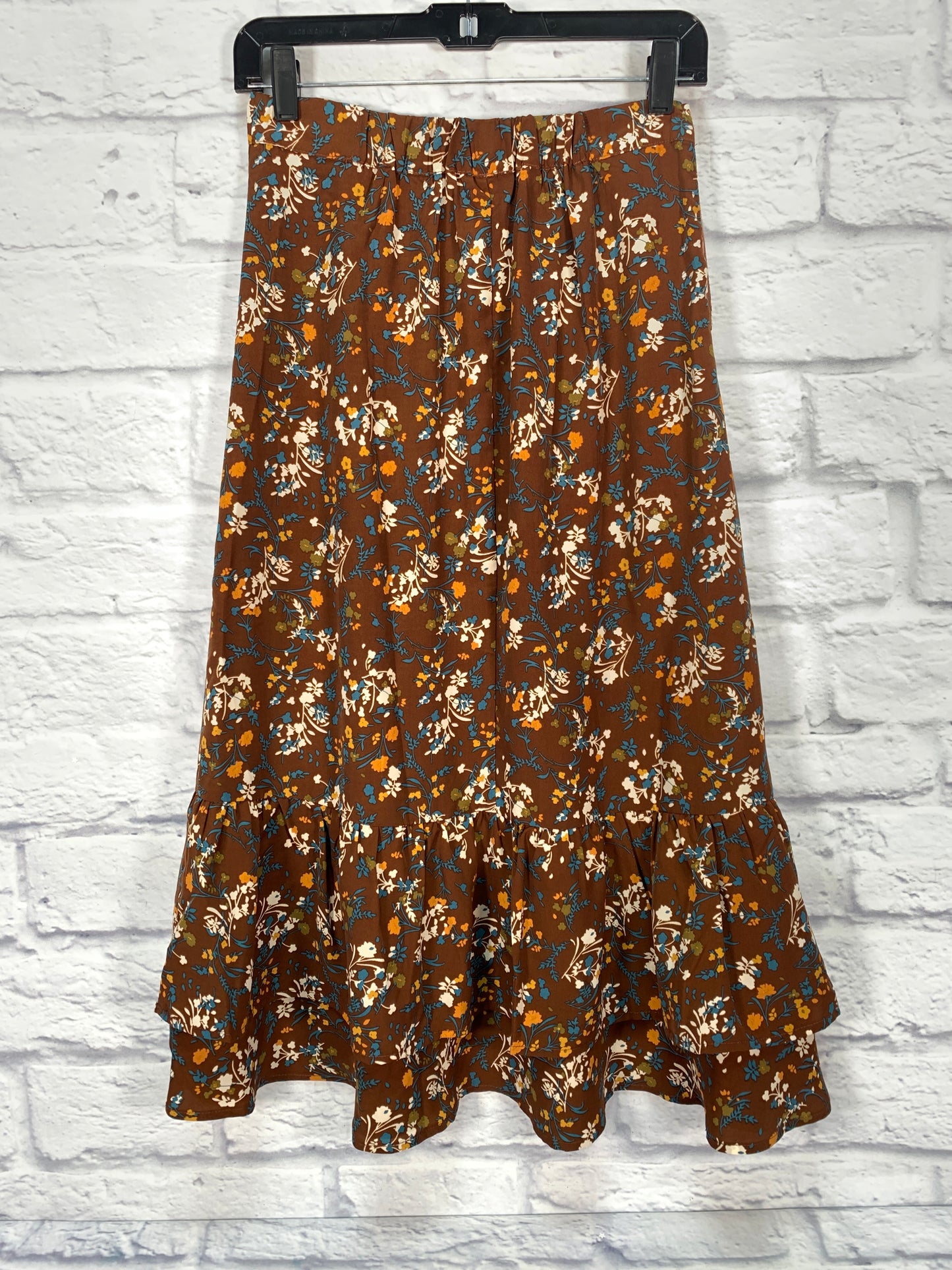 Skirt Maxi By Allegra K In Blue & Brown, Size: 4