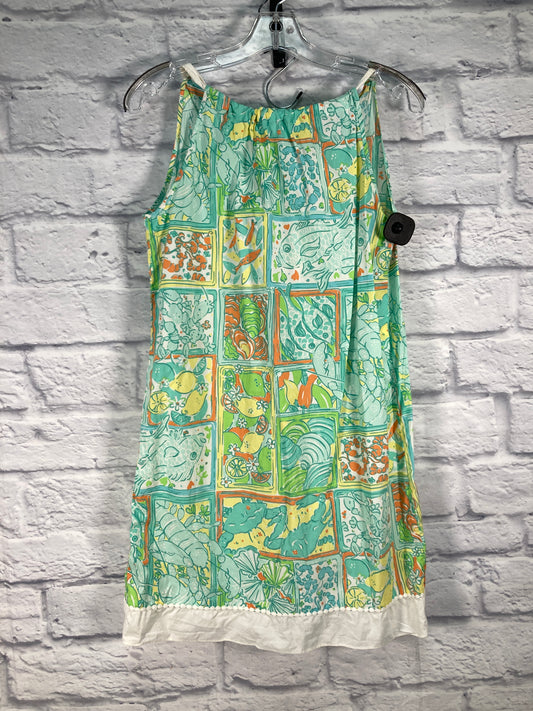 Dress Designer By Lilly Pulitzer In Blue & Green, Size: M