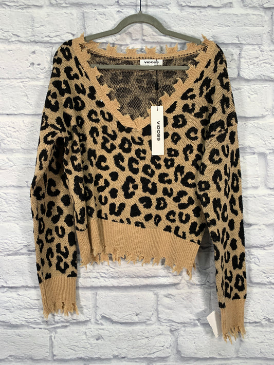 Sweater By Vigoss In Animal Print, Size: S