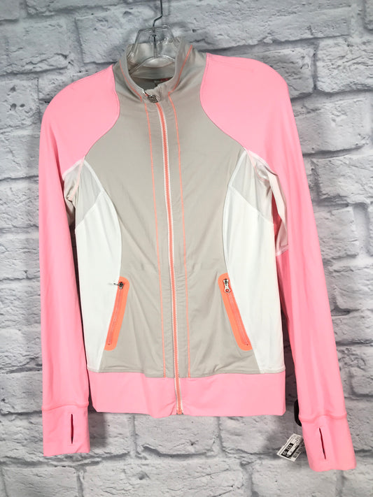 Athletic Jacket By Lululemon In Pink & Tan, Size: S