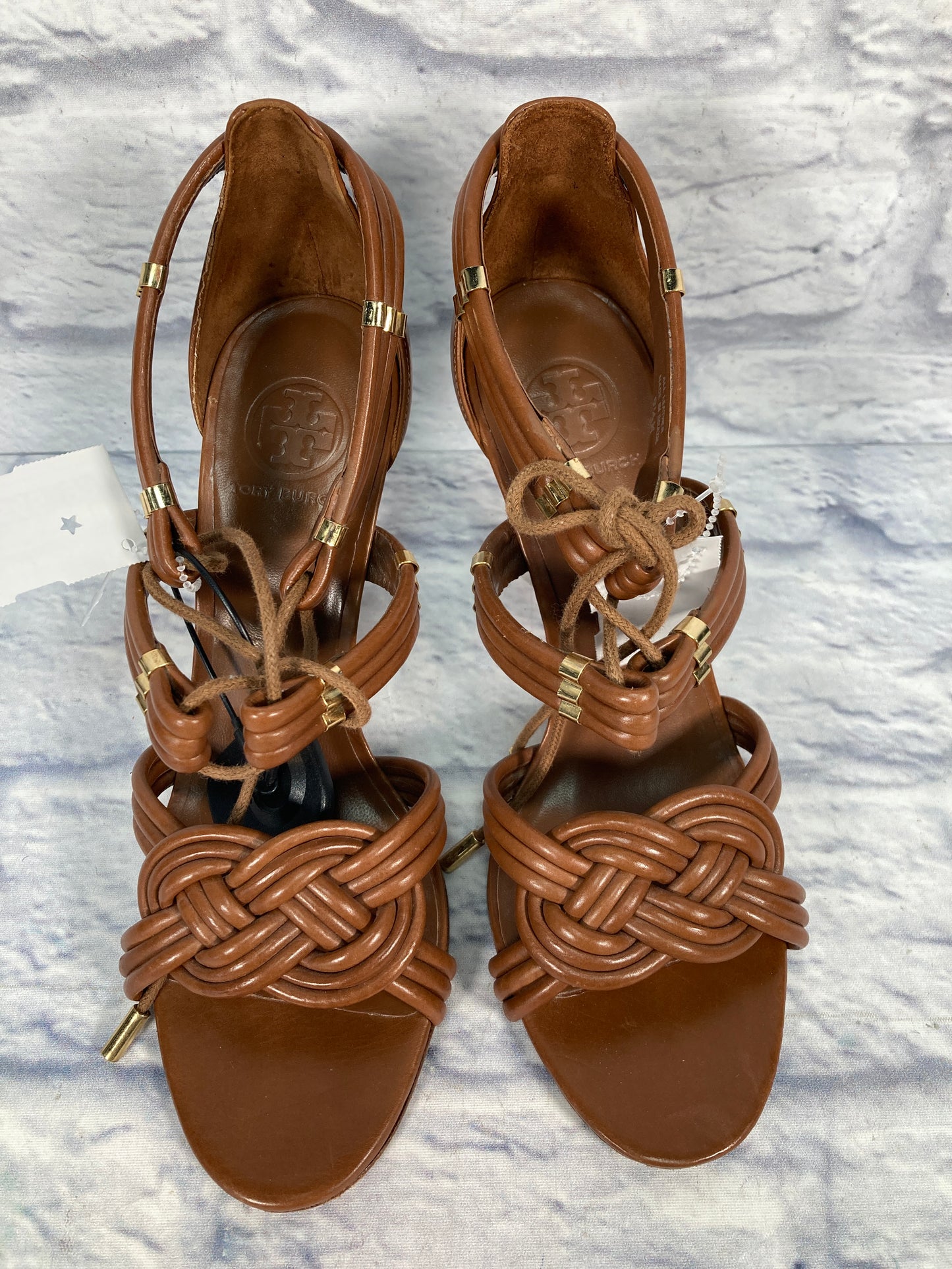 Sandals Designer By Tory Burch In Brown, Size: 9.5