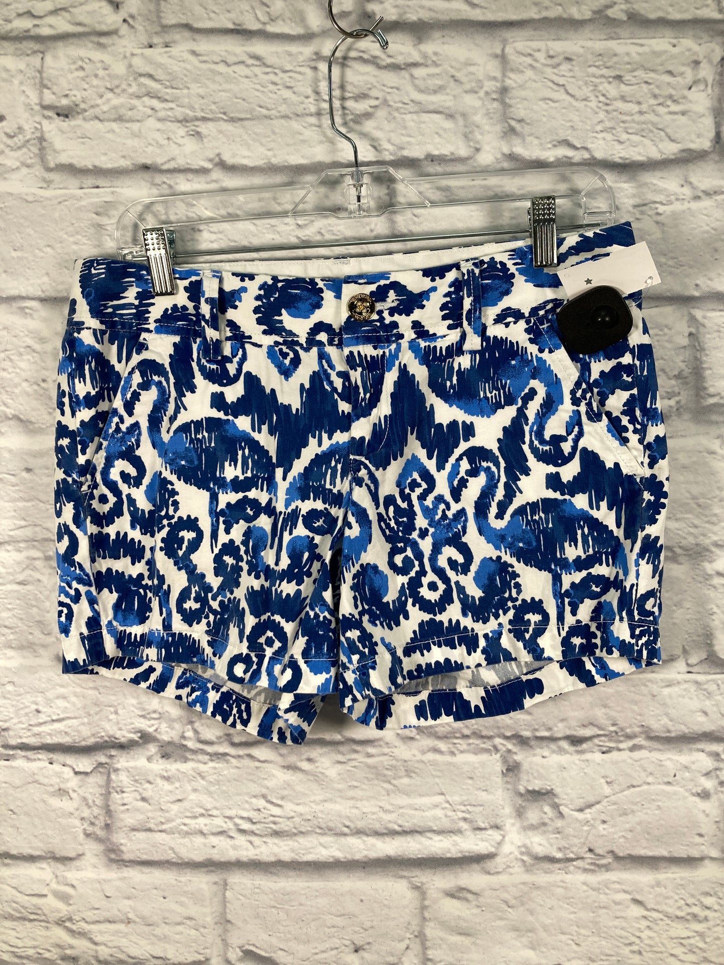 Shorts Designer By Lilly Pulitzer In Blue & White, Size: 4