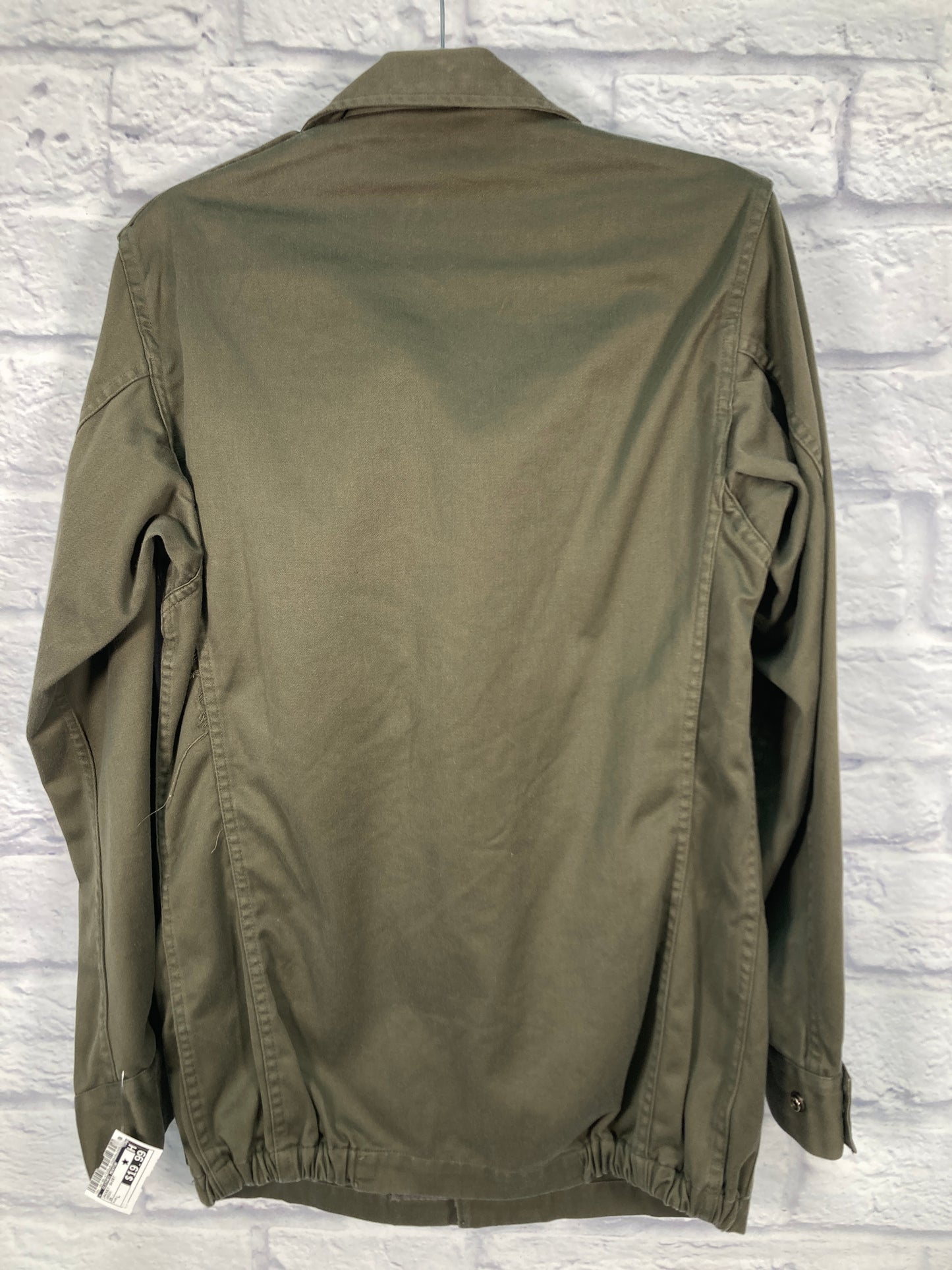 Jacket Shirt By Clothes Mentor In Green, Size: L