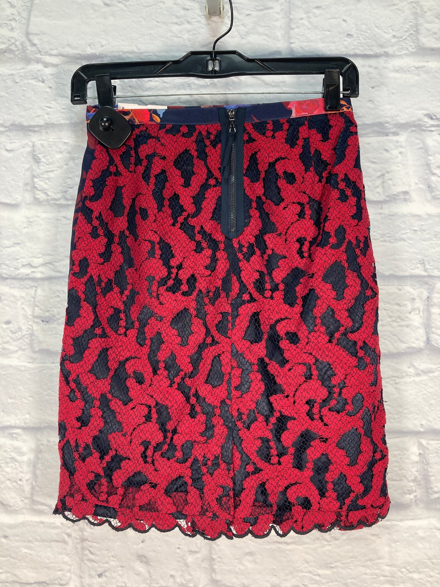 Skirt Mini & Short By Leifsdottir In Blue & Red, Size: 0