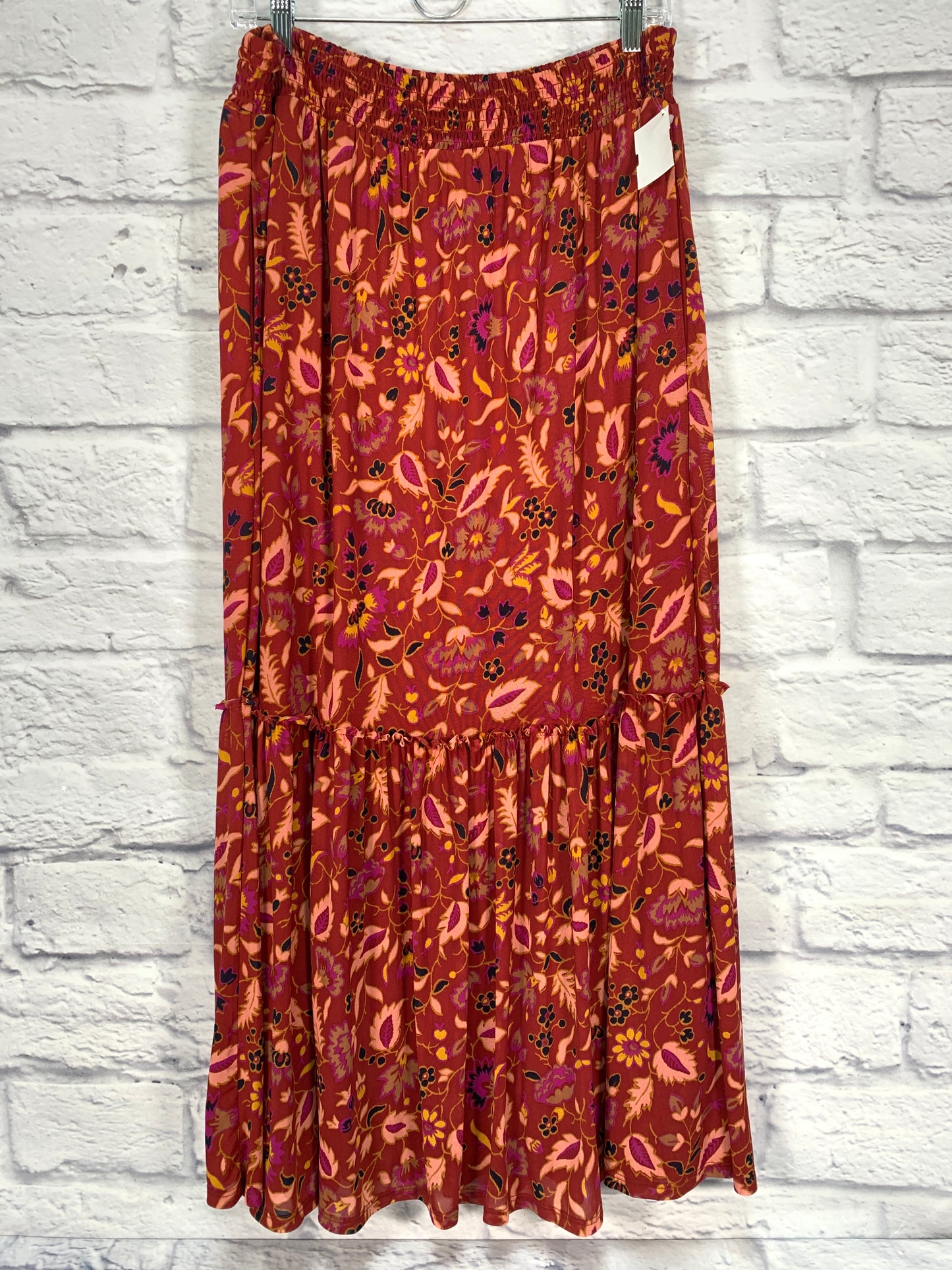 Skirt Maxi By Knox Rose In Red & Yellow, Size: 14