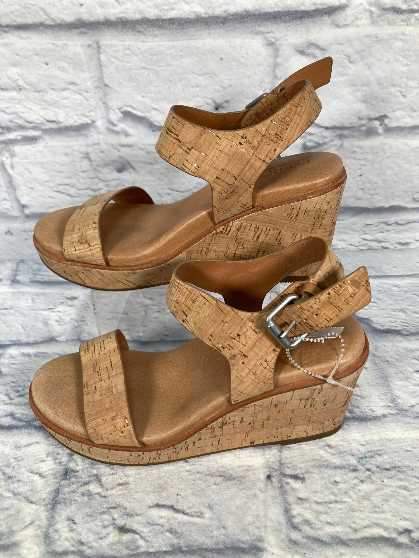 Sandals Heels Platform By Gentle Souls In Tan, Size: 8