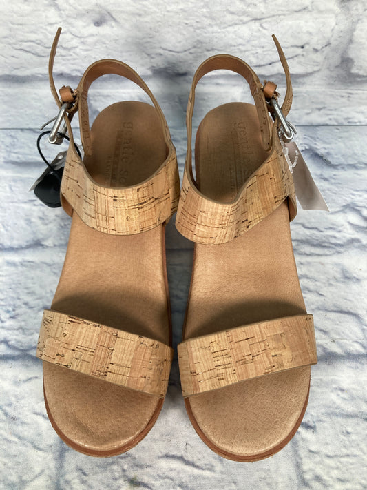 Sandals Heels Platform By Gentle Souls In Tan, Size: 8