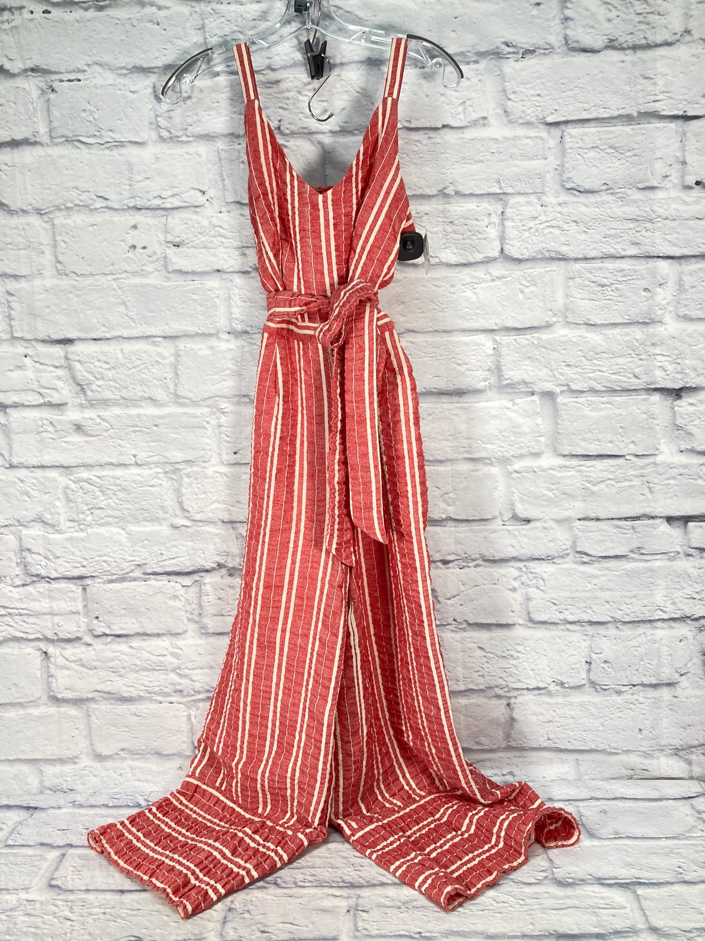 Jumpsuit By Anthropologie In Red & White, Size: S