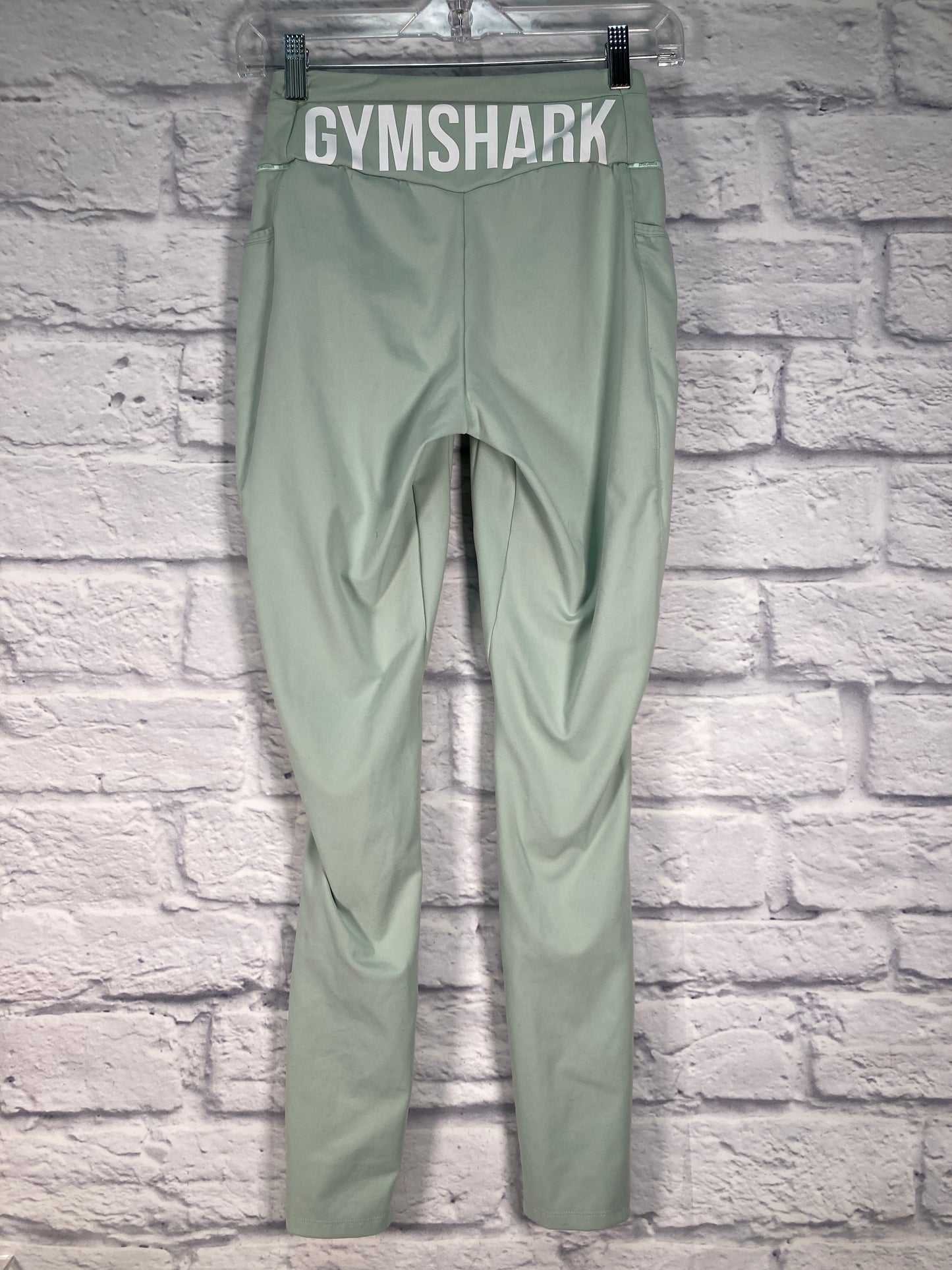 Athletic Leggings By Gym Shark In Green, Size: S