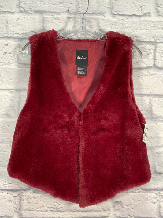 Vest Faux Fur & Sherpa By Me Jane In Red, Size: L