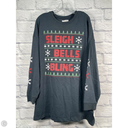 Sweatshirt Crewneck By Grayson Threads In Grey, Size: Xl