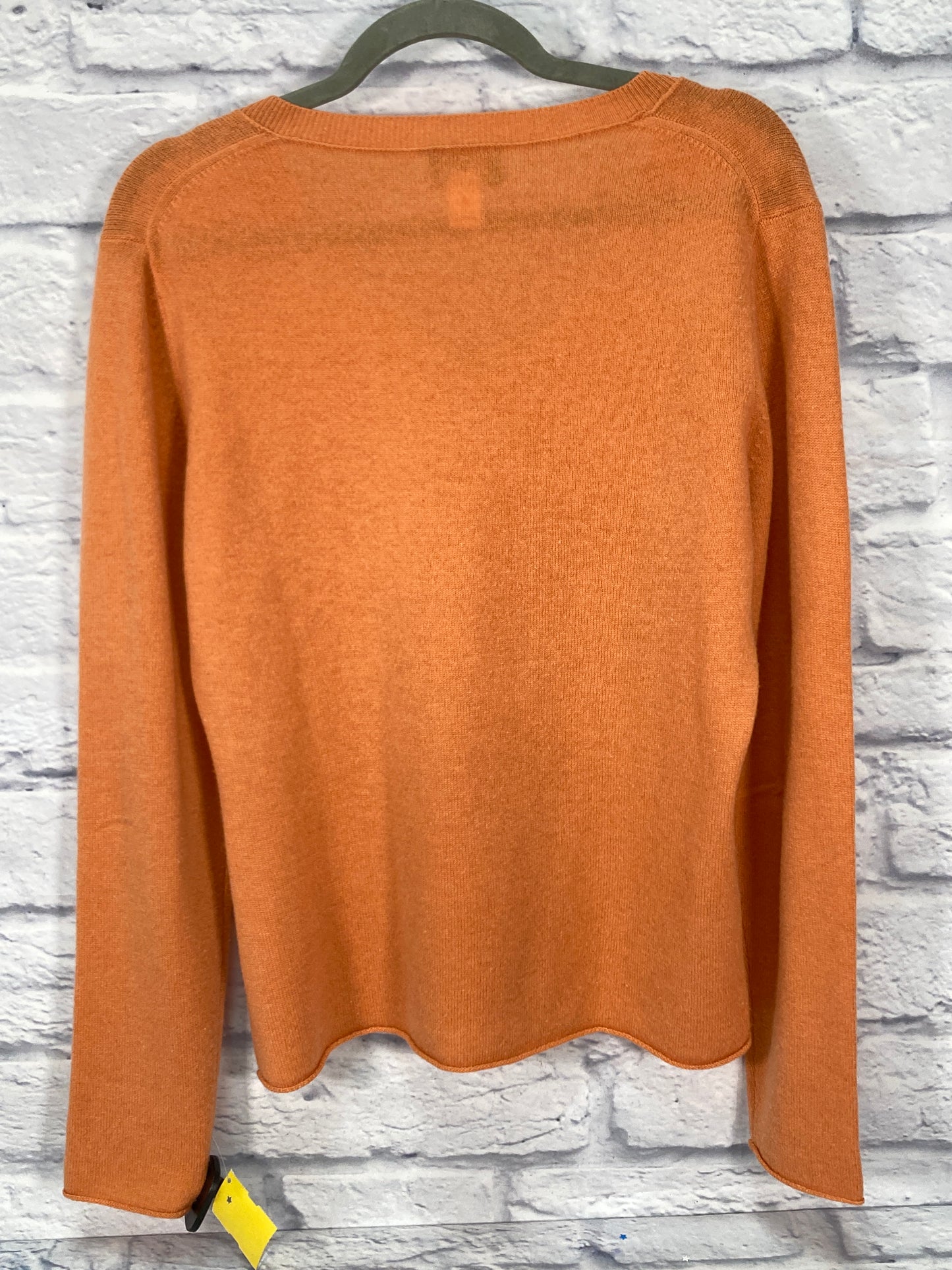 As is-Sweater Cashmere By Fenn Wright Manson In Orange, Size: L