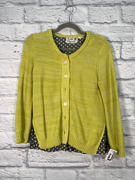 Sweater Cardigan By Field Flower In Green, Size: M