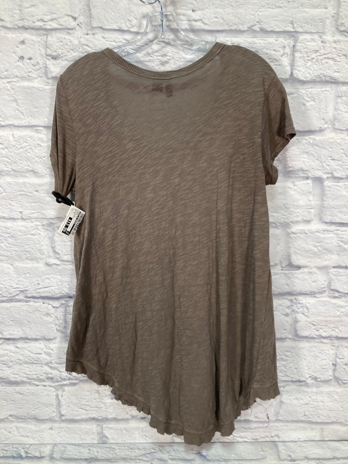 Tunic Short Sleeve By Left Of Center In Brown, Size: S