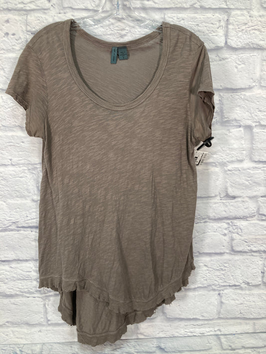 Tunic Short Sleeve By Left Of Center In Brown, Size: S