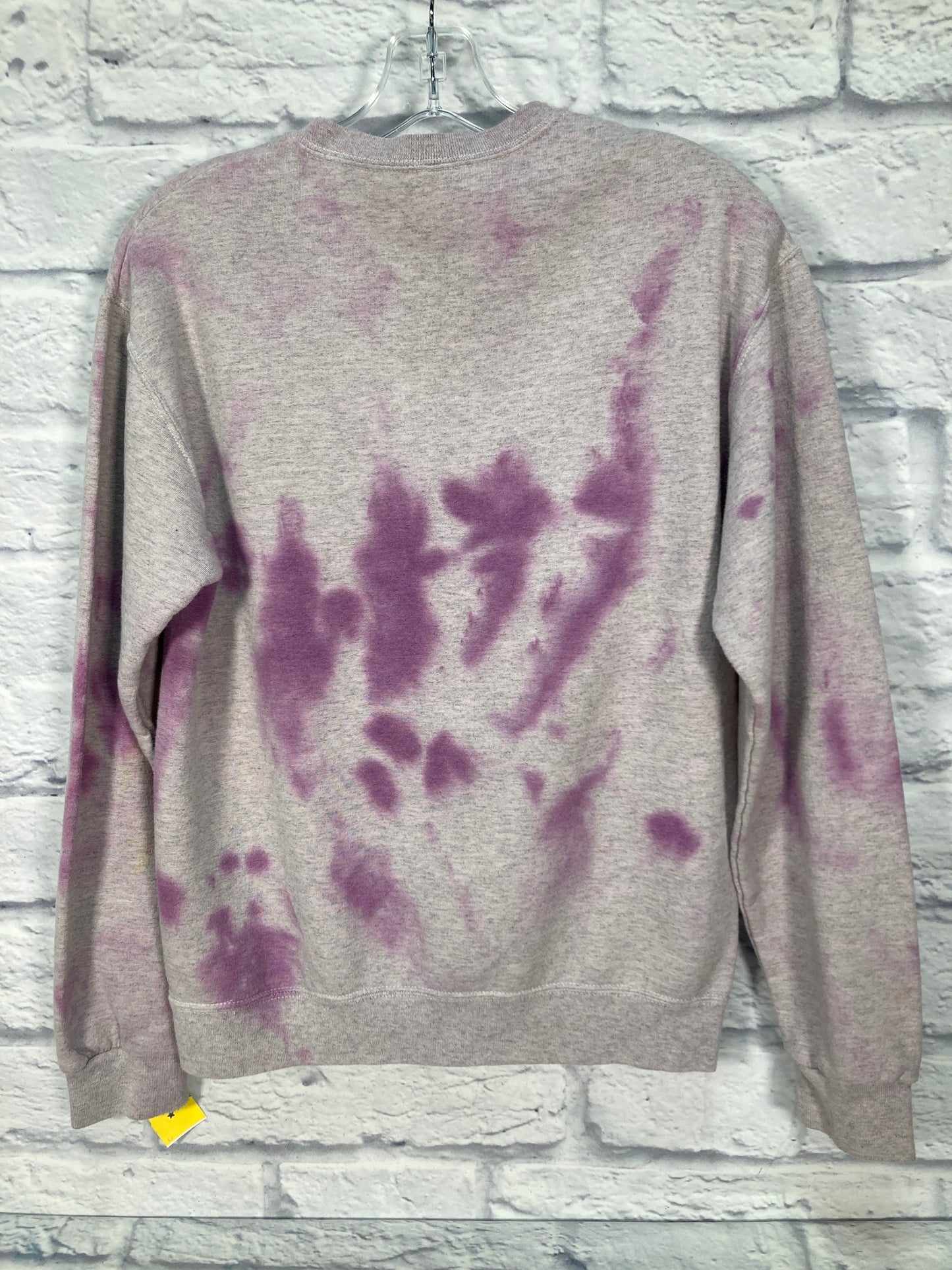 Sweatshirt Crewneck By Clothes Mentor In Grey & Purple, Size: S