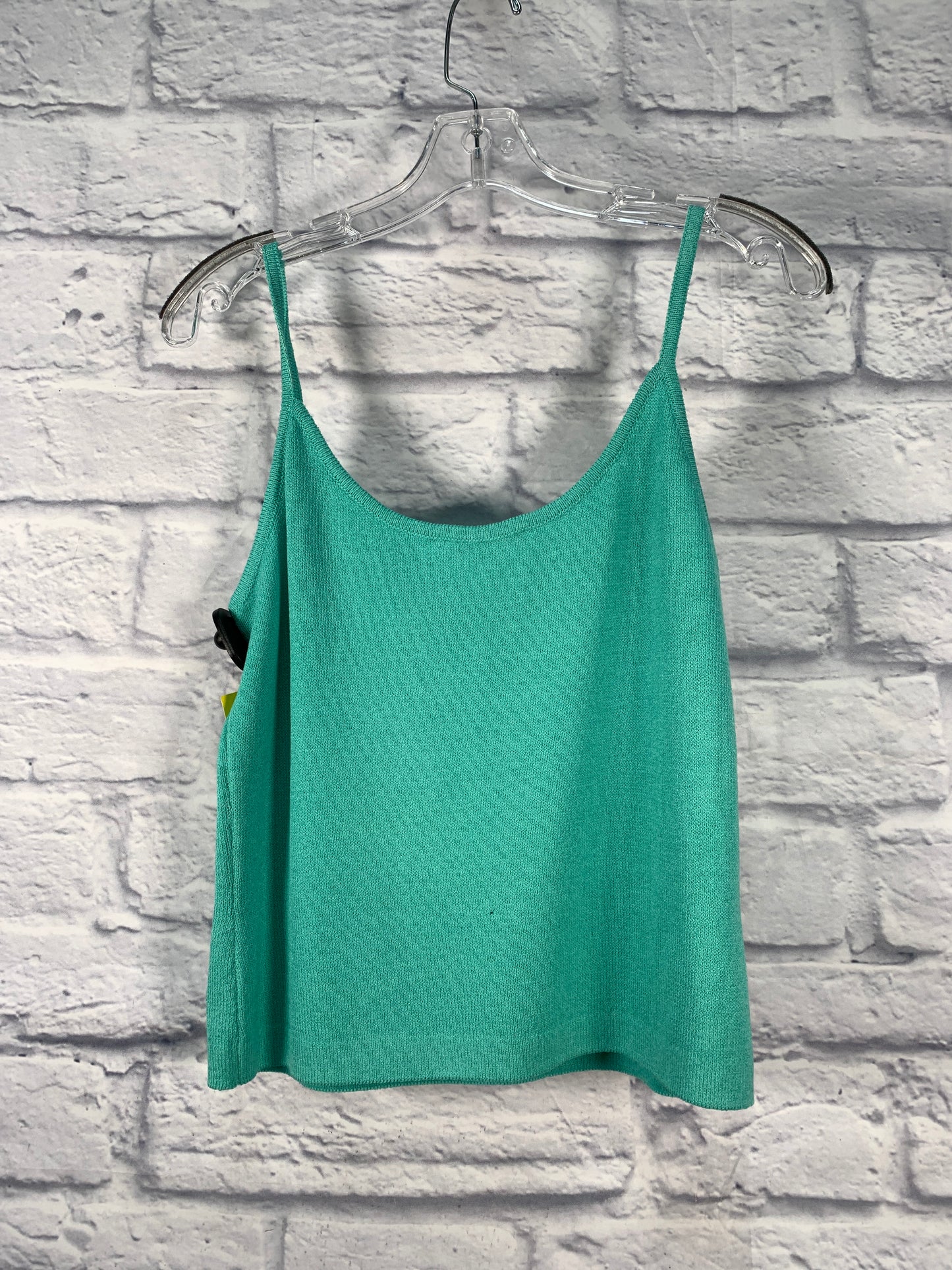 Top Sleeveless Designer By St John Knits In Teal, Size: M