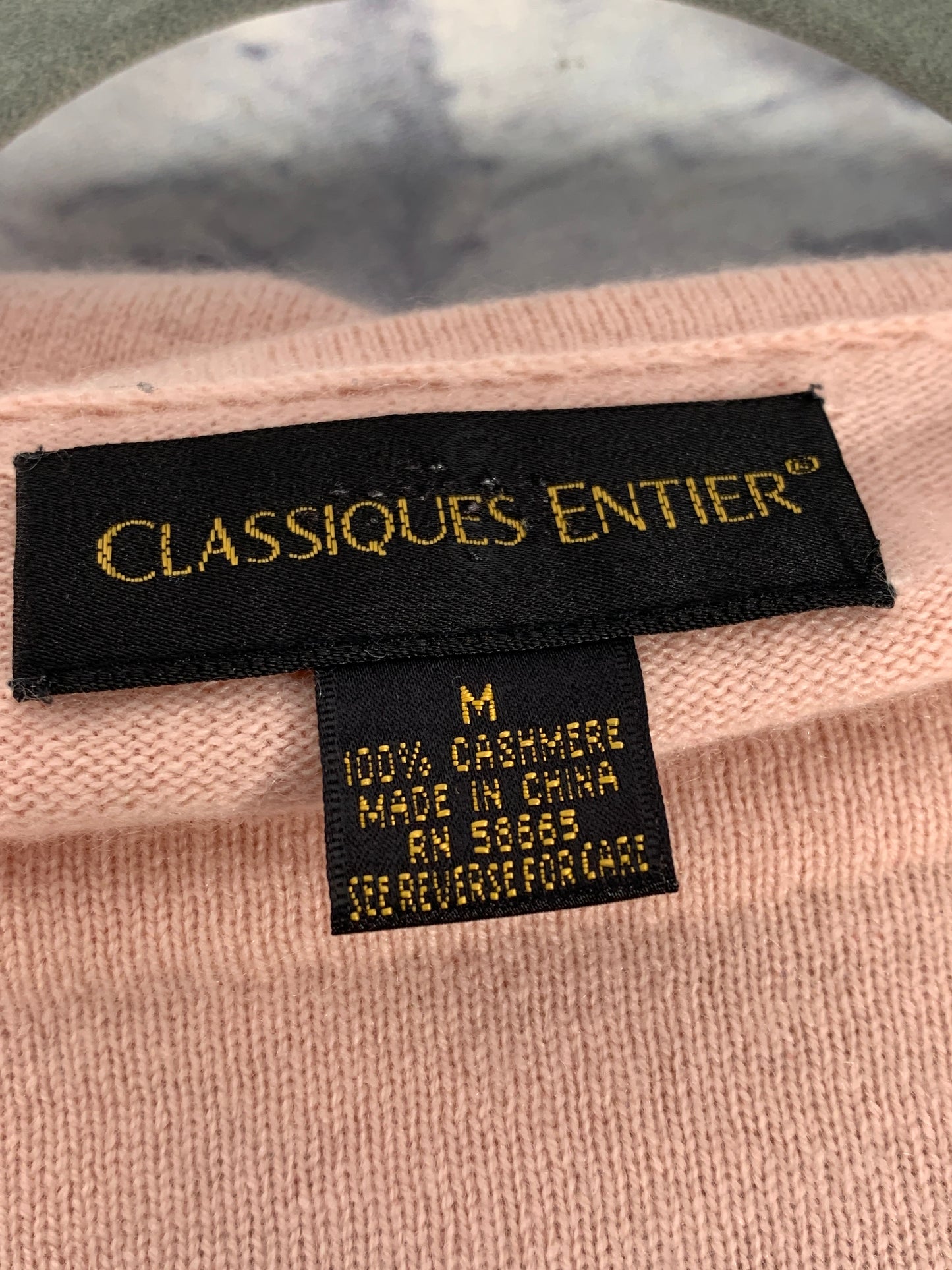 Sweater Cashmere By Classiques Entier In Pink, Size: M