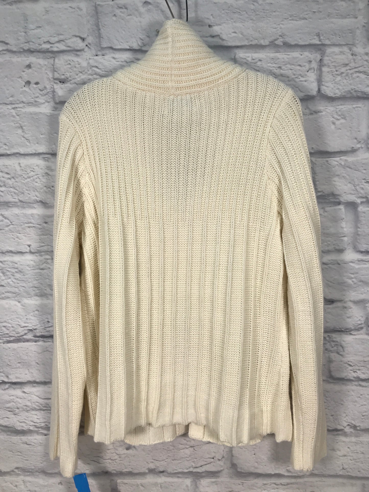 Sweater Cardigan By St Johns Bay In Cream, Size: Xl