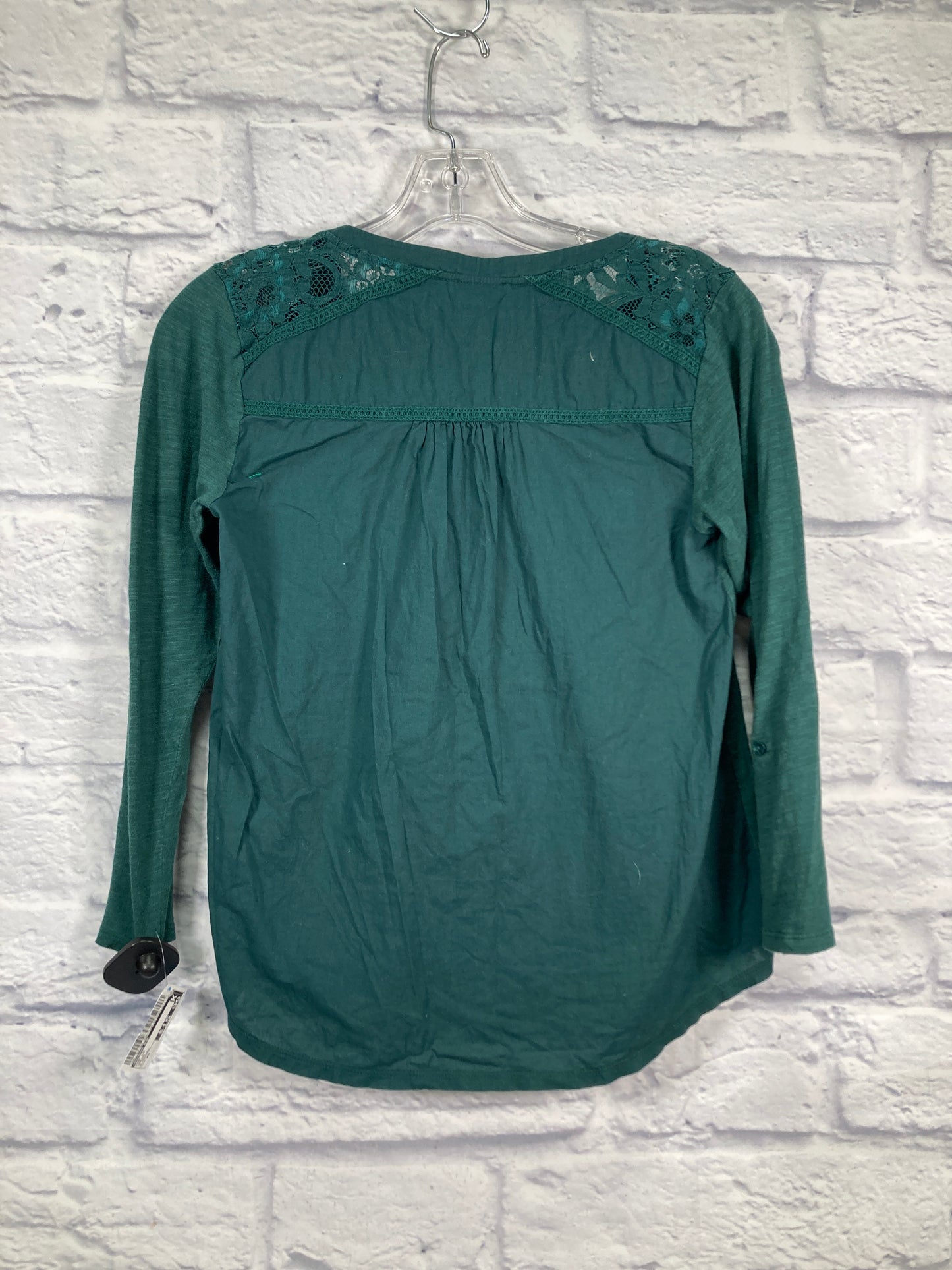 Top Long Sleeve By Meadow Rue In Green, Size: Xs